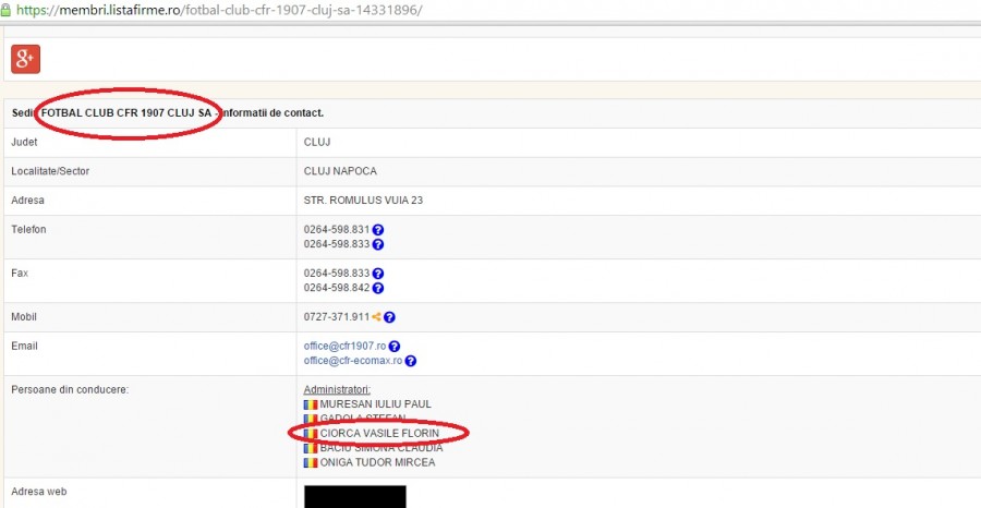 ciorca vasile florin cfr cluj