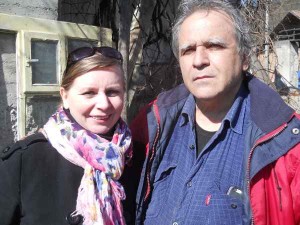 Cu Eunica, prietena lui de acum 30 de ani, cu care s-a  reîntâlnit recent la Budapesta