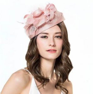 elegant-feather-flower-pillbox-hat-lady-summer-party-linen-hats28168
